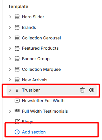 Home Page Structure